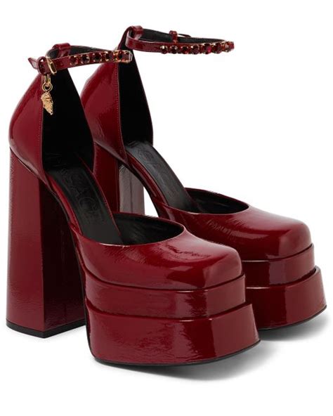 versace women red shoes|versace red heels.